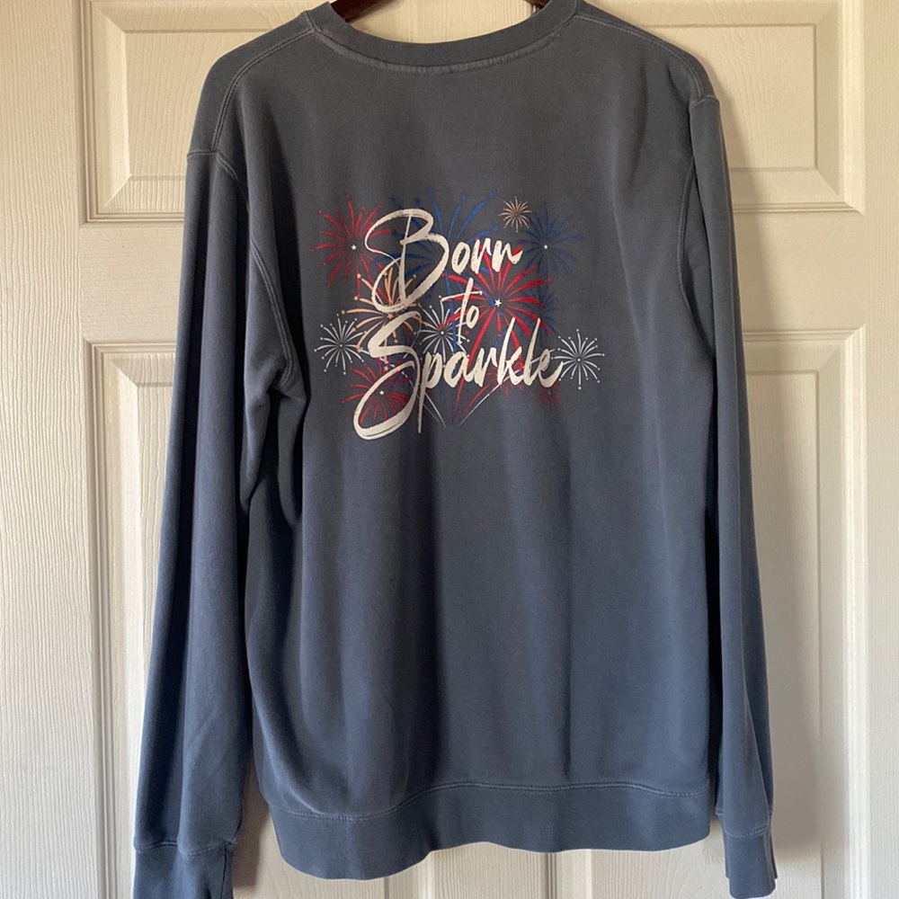 Living Fully Co. by Mallory Ervin Slate Blue Sweatshirt